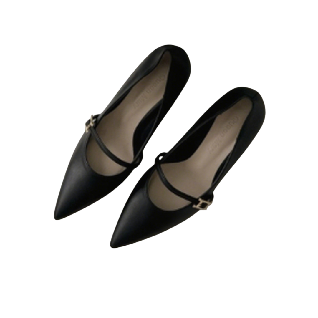 Korean Elegant Pointed Mary Jane Pumps