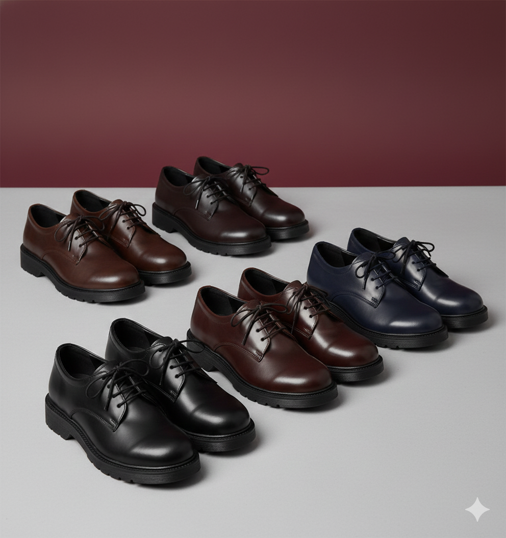 Trendy Comfort Couple Martin Derby Shoes