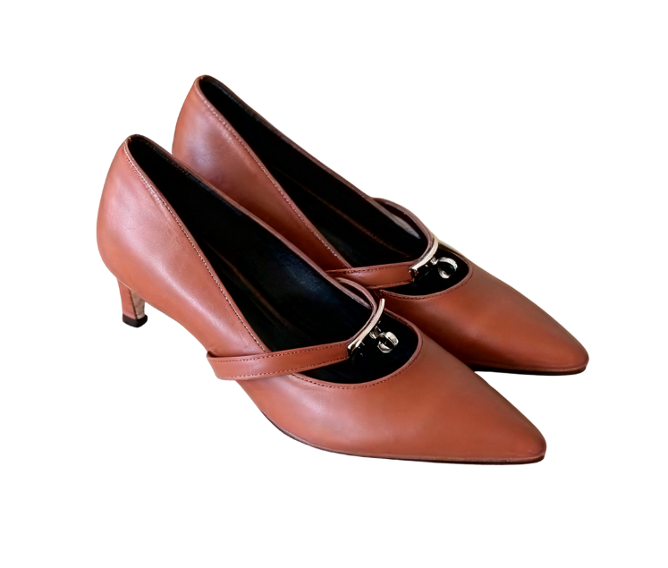 Korean pointed-toe stiletto Mary Jane high heels