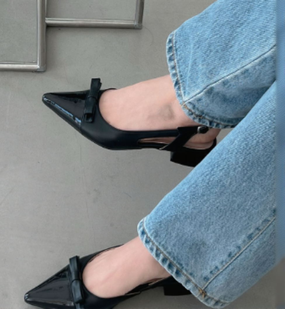 Ribbon Lovely Slingback Flats 3 cm 2302 chom