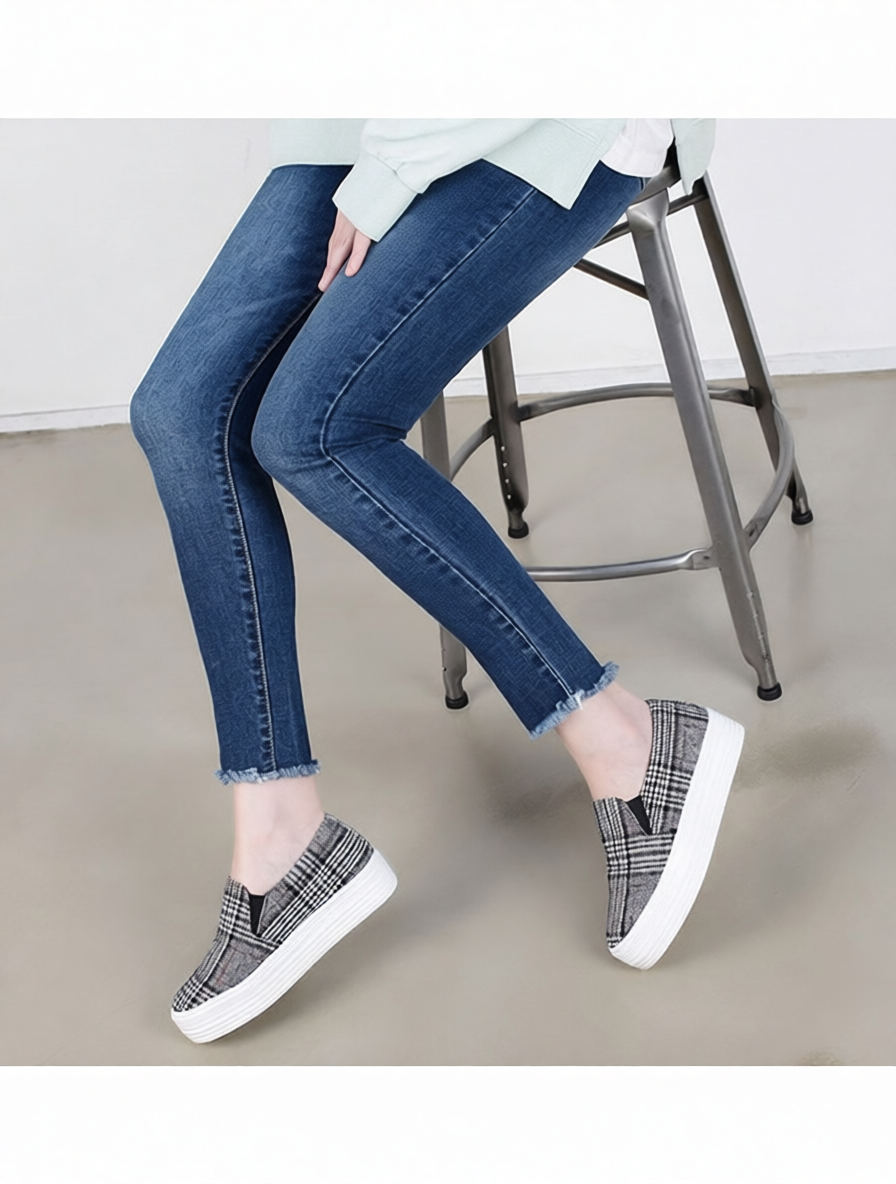 GG Fleece-lined Wool Platform Sneakers 408GG